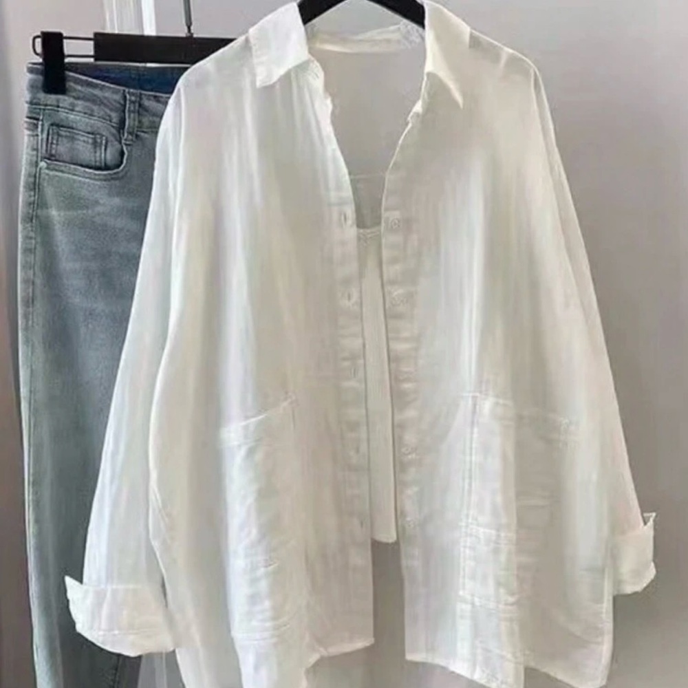 White Button-Up Shirt
